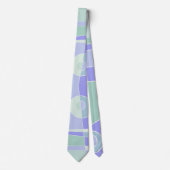 抽象芸術サーフィンパープルグリーン ネクタイ (正面)
