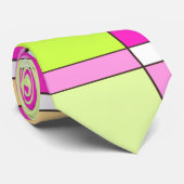 抽象芸術サーフィンブライトピンクグリーンバブルガム ネクタイ (ロール)