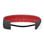 抽象芸術サーフィンホットピンクライムグリーンブラック アスレチックヘッドバンド (裏面)