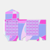 抽象芸術サーフィンホットピンク紫 フェイバーボックス (折り畳みなし)
