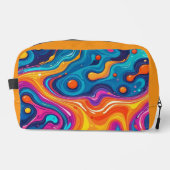 抽象芸術サーフェスアートワーク1200 – トイレタリーバッグ ドップキット (正面)