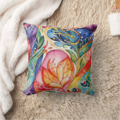 抽象芸術サーフェスアートワーク1207 -装飾用クッション クッション (ブランケット)