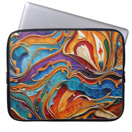 抽象芸術サーフェスアートワーク1211 -ラップトップスリーブ ラップトップスリーブ