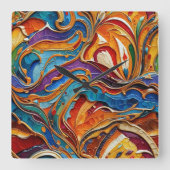 抽象芸術サーフェスアートワーク1211 – 壁時計 (正面)