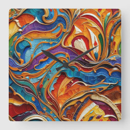 抽象芸術サーフェスアートワーク1211 – 壁時計