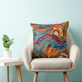 抽象芸術サーフェスアートワーク1211 -装飾用クッション クッション