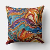 抽象芸術サーフェスアートワーク1211 -装飾用クッション クッション (裏面)