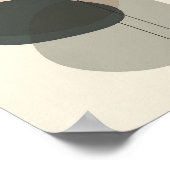 抽象芸術シェイプのウォールアート ポスター (角)