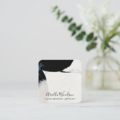 抽象芸術シェイプジュエリーデザイナーシックスクエアブシン スクエア名刺 (スタンド正面)