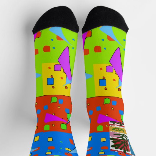 抽象芸術シェイプソックス ソックス (上部)