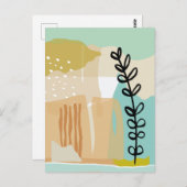 抽象芸術シェイプ夏#illustration #minimalist ポストカード (正面/裏面)