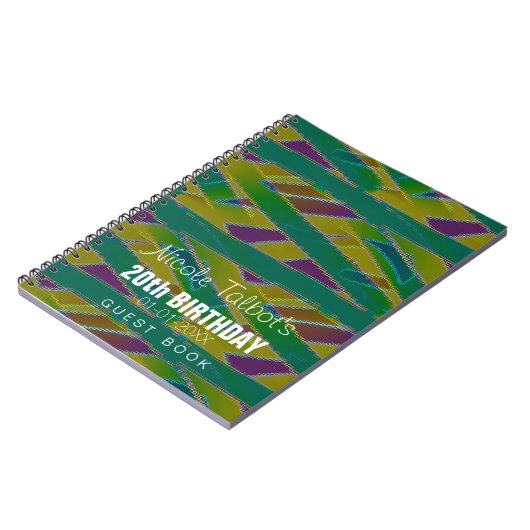 抽象芸術シェイプ20th誕生日ゲストブック5 ノートブック (左側)