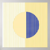 抽象芸術シェイプ ポスター (正面)