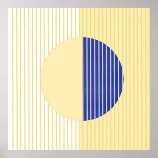 抽象芸術シェイプ ポスター (正面)