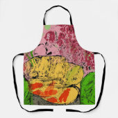 抽象芸術シェイプ、マティススタイル、追加文字、エプロン エプロン (正面)