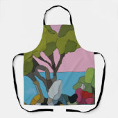 抽象芸術シェイプ、マティススタイル、追加文字、エプロン エプロン (正面)