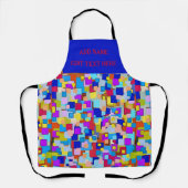 抽象芸術シェイプ、マティススタイル、追加文字、エプロン エプロン (正面)