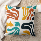 抽象芸術シェイプ – モダンアートパタカラフルーン クッション (ブランケット)