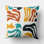 抽象芸術シェイプ – モダンアートパタカラフルーン クッション (正面)