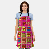 抽象芸術シェイプ、追加文字、エプロン エプロン (着用した状態)