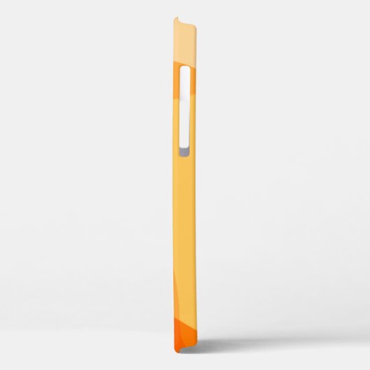 抽象芸術シェイプ(黄色のパーソナライズされたスクリプト名) Case-Mate iPhoneケース (裏面 / 左)