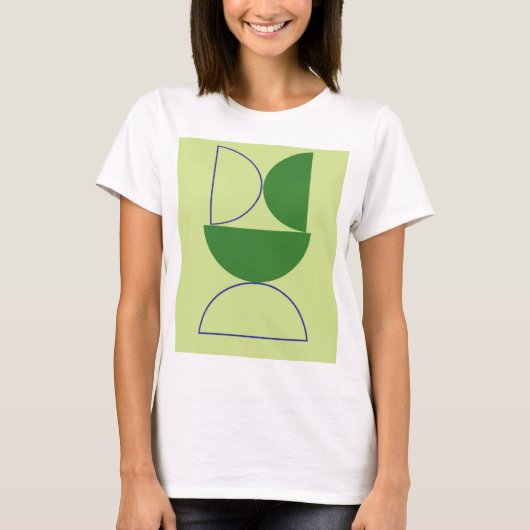 抽象芸術シェイプ Tシャツ (正面)
