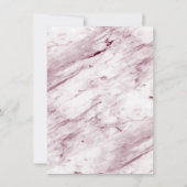抽象芸術シェイプBurgundy Marble Back & 2枚の写真 セーブザデート (裏面)