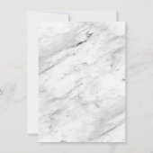 抽象芸術シェイプDark Gray Marble Back & 2枚の写真 セーブザデート (裏面)