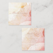 抽象芸術シェイプMake up Artist Water Color スクエア名刺 (正面/裏面)