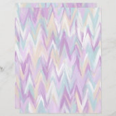 抽象芸術シェブロンスクラップブック紙 (正面/裏面)