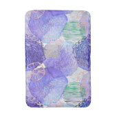 抽象芸術シェルとサンドドル バスマット (正面縦)