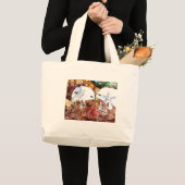 抽象芸術シェル ラージトートバッグ (正面(商品))