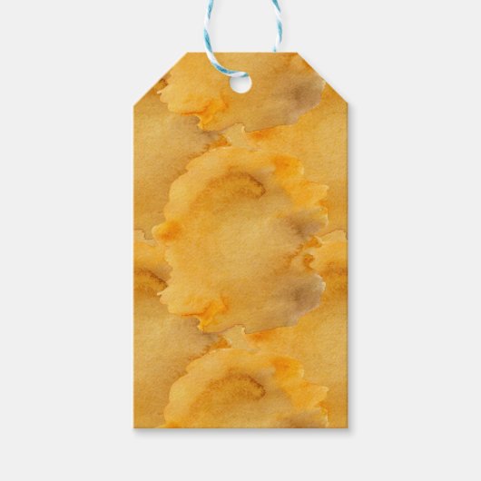 抽象芸術シェード金ゴールド ギフトタグ (正面)