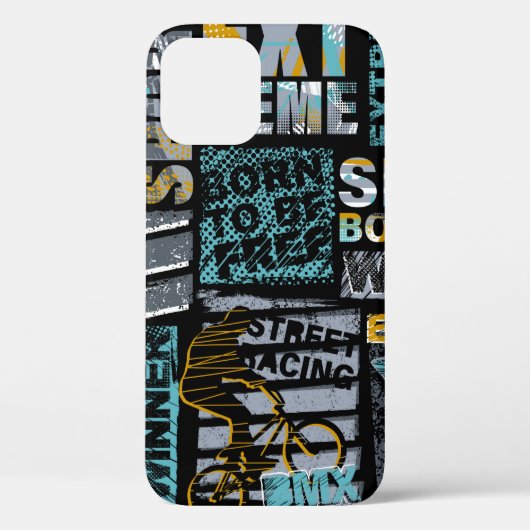 抽象芸術シグランジームレスパターンアーバンスタイルモード Case-Mate iPhoneケース (裏面)