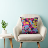 抽象芸術シグランジームレス10代の若者パターン。漫画 クッション (椅子)