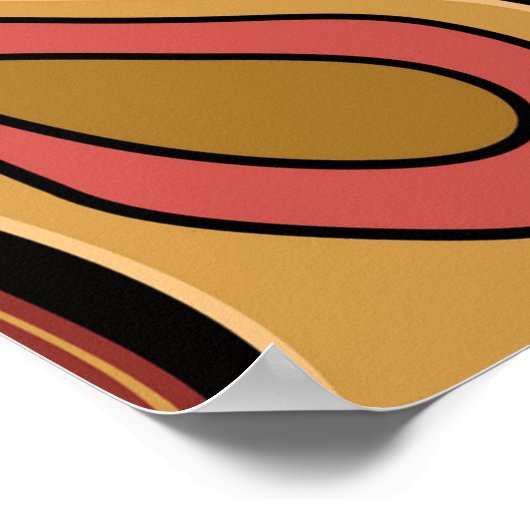 抽象芸術シシンプルームレステクスチャパターンプリント ポスター (角)