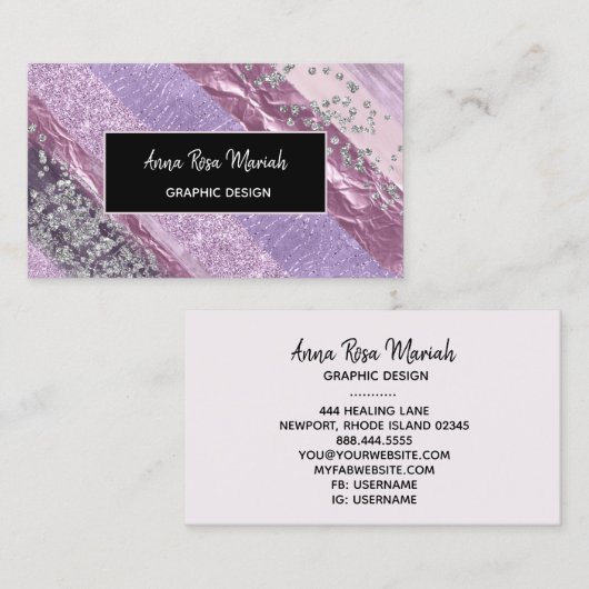 *～*抽象芸術シッガーリークフェミニングリッター 名刺 (正面/裏面)