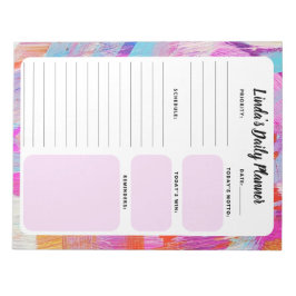 抽象芸術シックデイリーTo-Doリストのメモ帳 ノートパッド