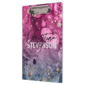 抽象芸術シックモダンラグジュアリーグラムマ絵を描ーブル クリップボード (左)