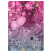 抽象芸術シックモダンラグジュアリーグラムマ絵を描ーブル クリップボード (裏面)