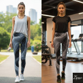 抽象芸術シックレギンス レギンス