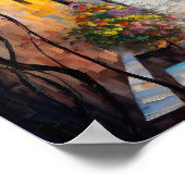 抽象芸術シティスケーププリントコンテンポラリー通り ポスター (角)