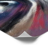 抽象芸術シティ建物懸命パステルスケッチII ポスター (角)