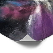 抽象芸術シティ建物懸命パステルスケッチIII ポスター (角)