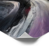 抽象芸術シティ建物懸命パステルスケッチIV ポスター (角)