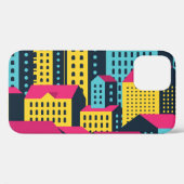 抽象芸術シティ建物景観ヴィンテージ Case-Mate iPhoneケース (裏面 (横))
