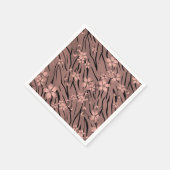 抽象芸術シマウマ スタンダードカクテルナプキン (角)