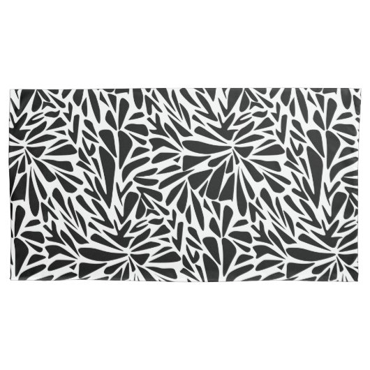 抽象芸術シモダンームモノクロ 枕カバー (正面左)