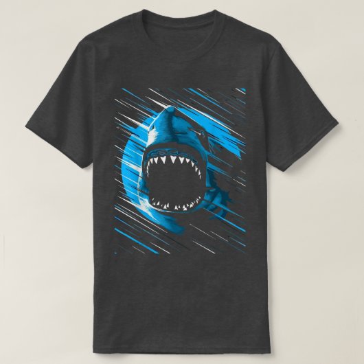 抽象芸術シャーク服シャークパーティーキッズ Tシャツ (デザイン正面)