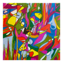 抽象芸術シャーパイアート「ジャズの特徴」光沢ポスター